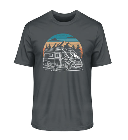 Vanlife mit Hund - Herren Organic Shirt - LazyDonkeyDesign 