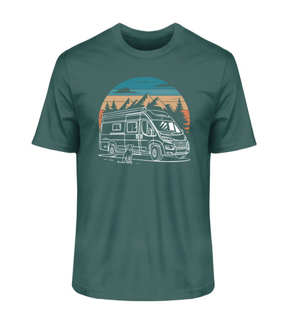 Vanlife mit Hund - Herren Organic Shirt - LazyDonkeyDesign 