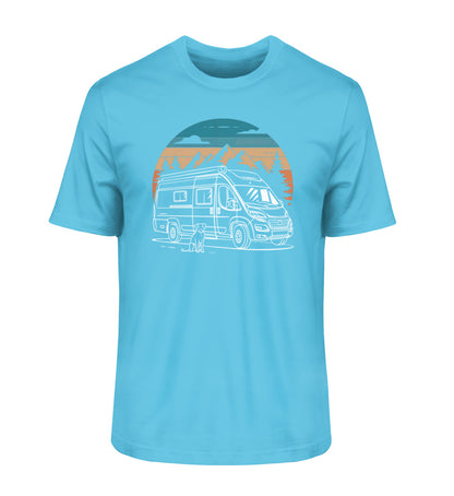Vanlife mit Hund - Herren Organic Shirt - LazyDonkeyDesign 