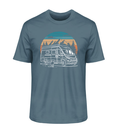 Vanlife mit Hund - Herren Organic Shirt - LazyDonkeyDesign 