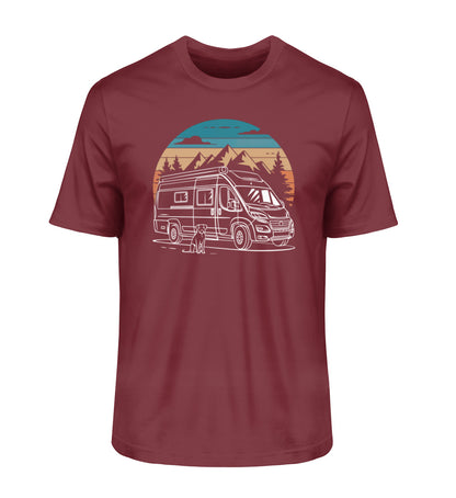 Vanlife mit Hund - Herren Organic Shirt - LazyDonkeyDesign 