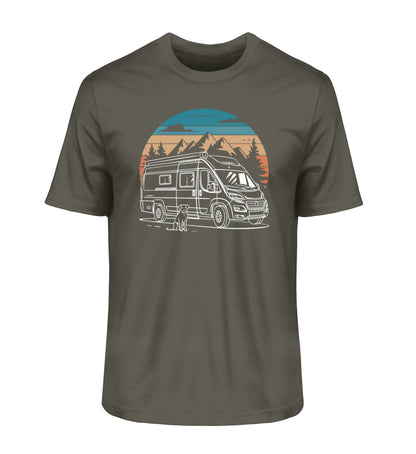 Vanlife mit Hund - Herren Organic Shirt - LazyDonkeyDesign 