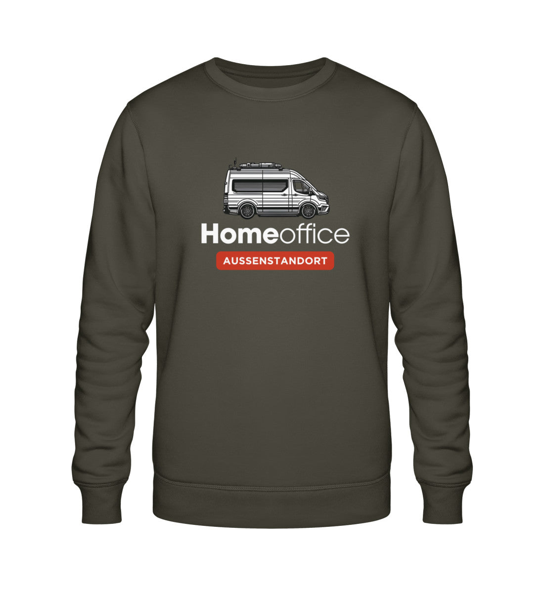 Vanlife Homeoffice - Herren Organic Sweatshirt - LazyDonkeyDesign 