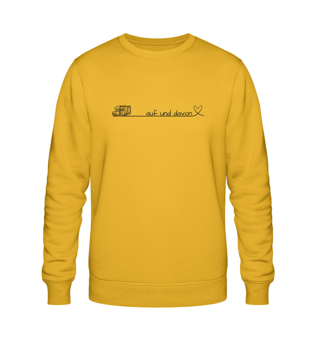 Auf und Davon - Damen Organic Sweatshirt - Wohnmobil - LazyDonkeyDesign 