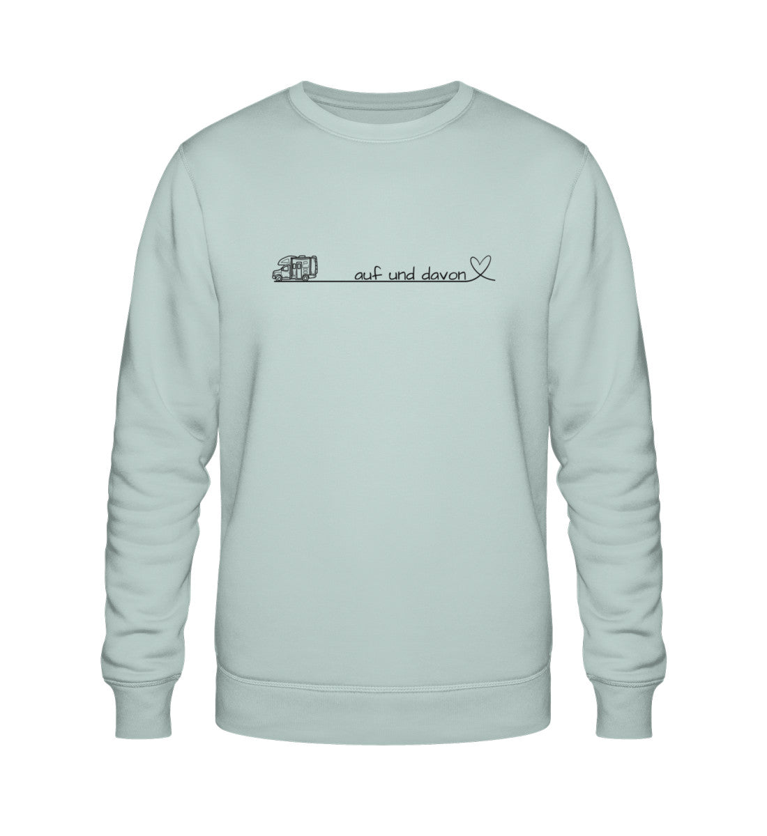 Auf und Davon - Damen Organic Sweatshirt - Wohnmobil - LazyDonkeyDesign 