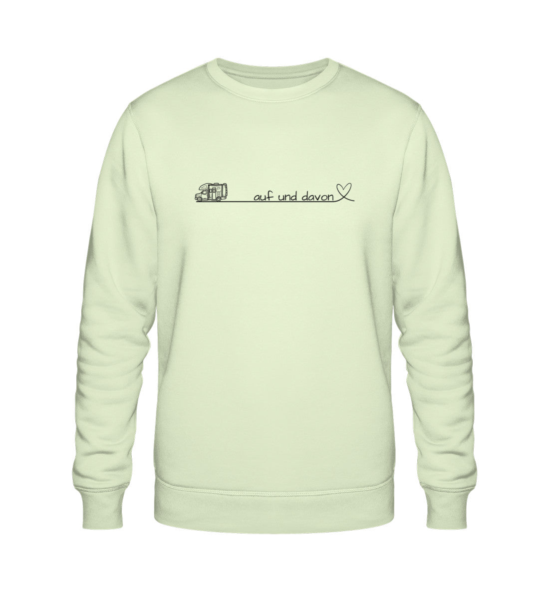 Auf und Davon - Damen Organic Sweatshirt - Wohnmobil - LazyDonkeyDesign 