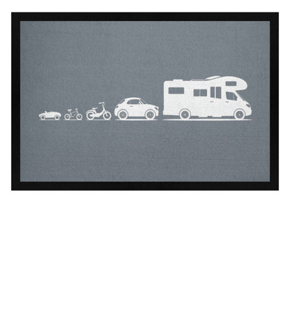 Evolution Wohnmobil - Camping Fußmatte - LazyDonkeyDesign 