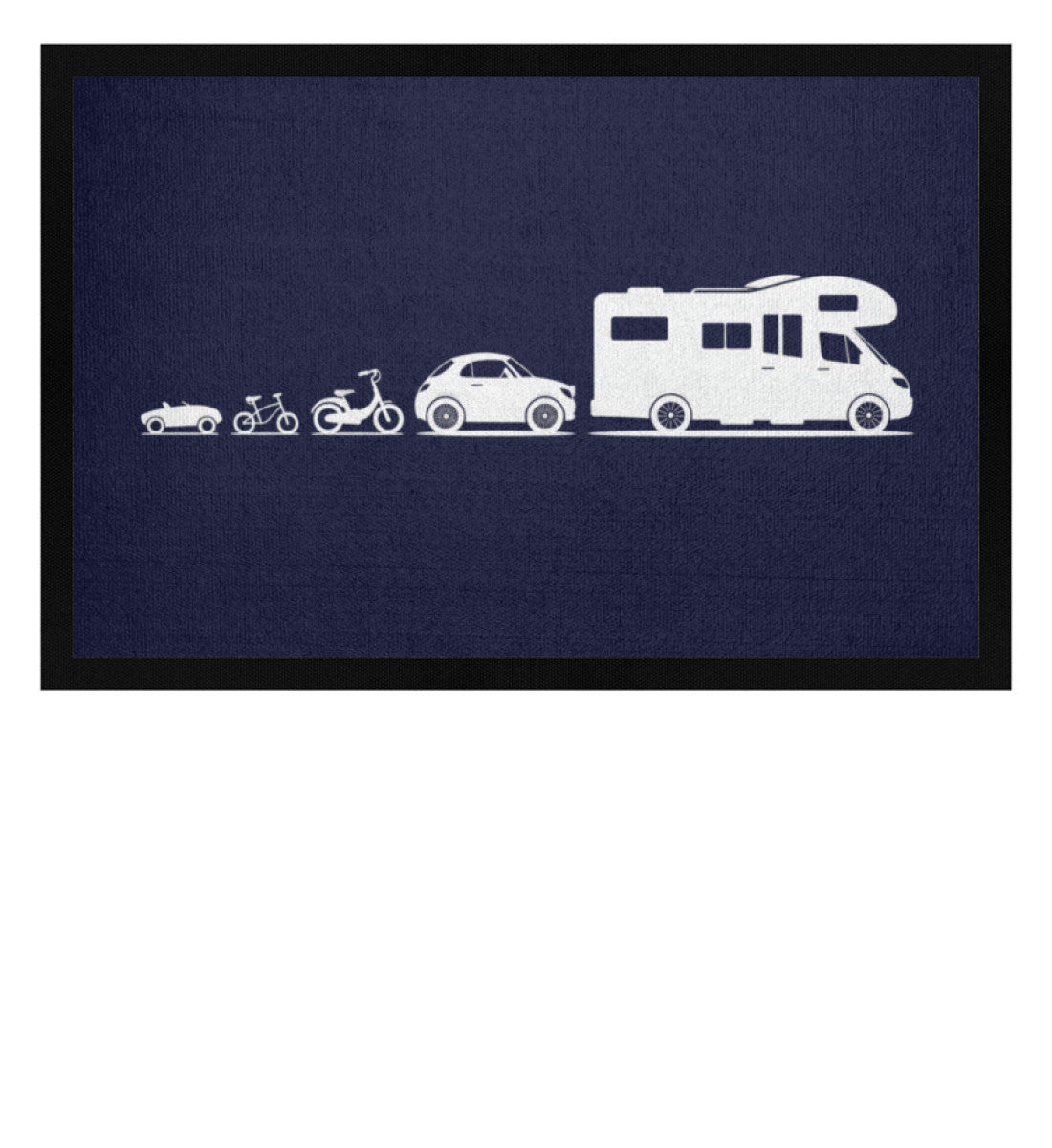Evolution Wohnmobil - Camping Fußmatte - LazyDonkeyDesign 
