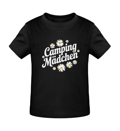 Camping Maedchen . Baby Organic Shirt - LazyDonkeyDesign 