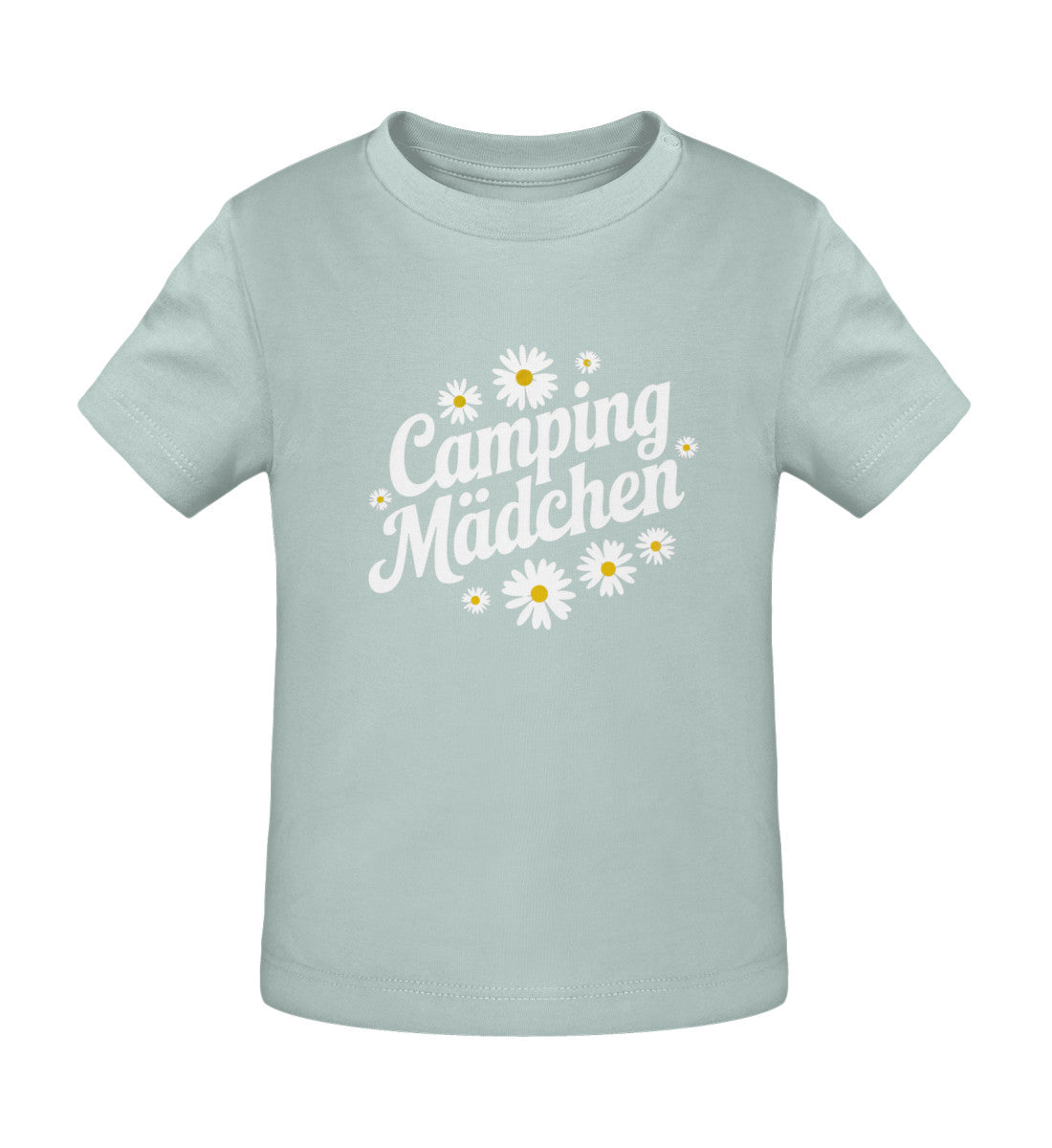 Camping Maedchen . Baby Organic Shirt - LazyDonkeyDesign 