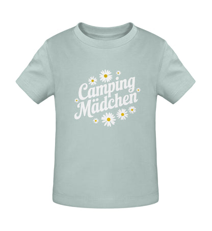 Camping Maedchen . Baby Organic Shirt - LazyDonkeyDesign 
