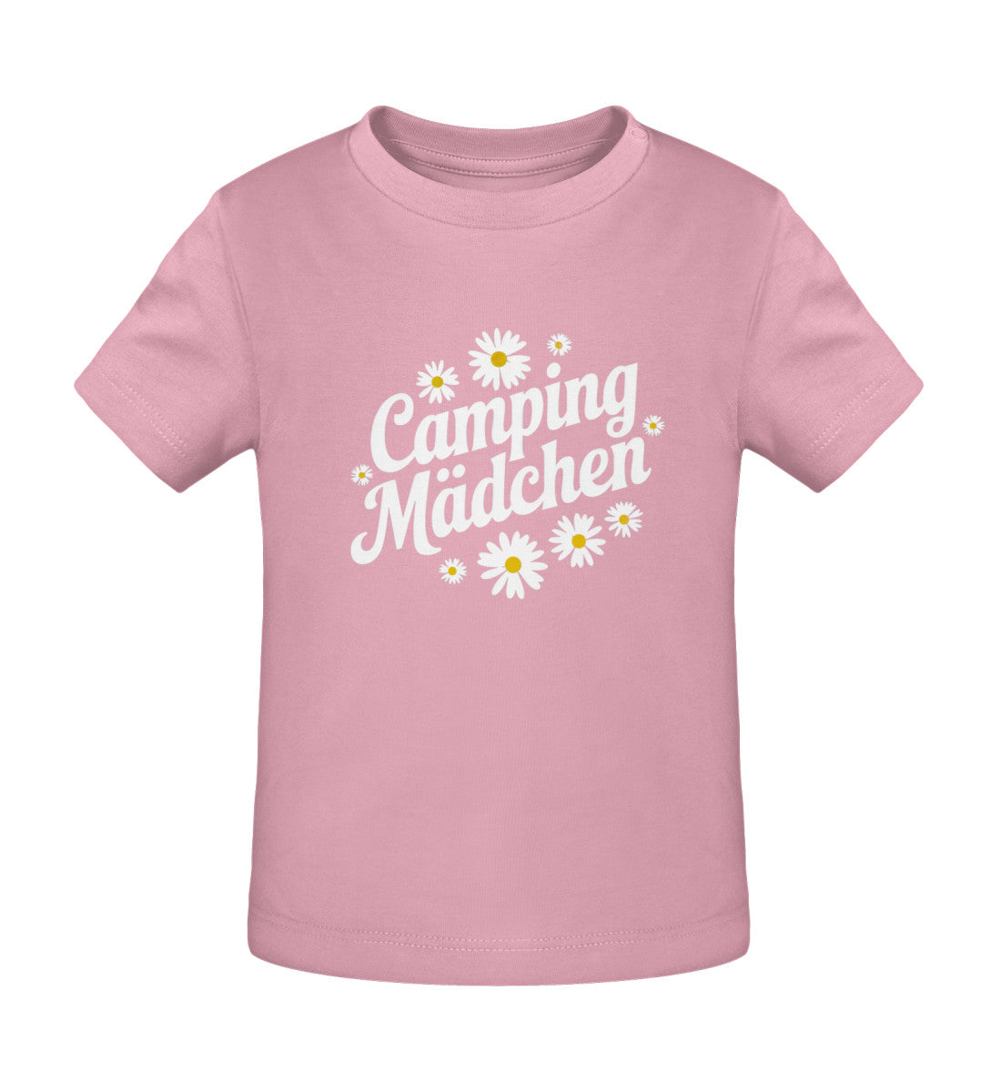 Camping Maedchen . Baby Organic Shirt - LazyDonkeyDesign 